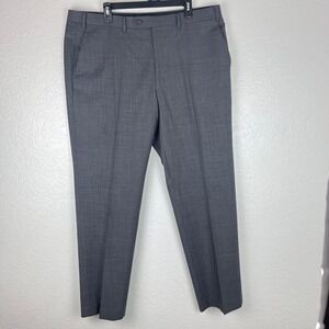 Ralph Lauren Dress Pants 40x32 Gray 100% Wool Flat Front Men's